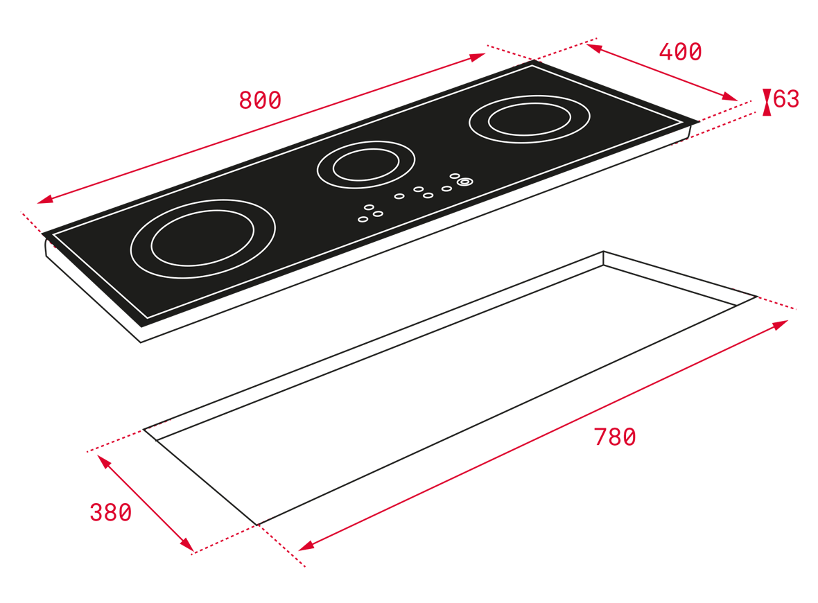 Bếp điện Teka TR 831 HZ