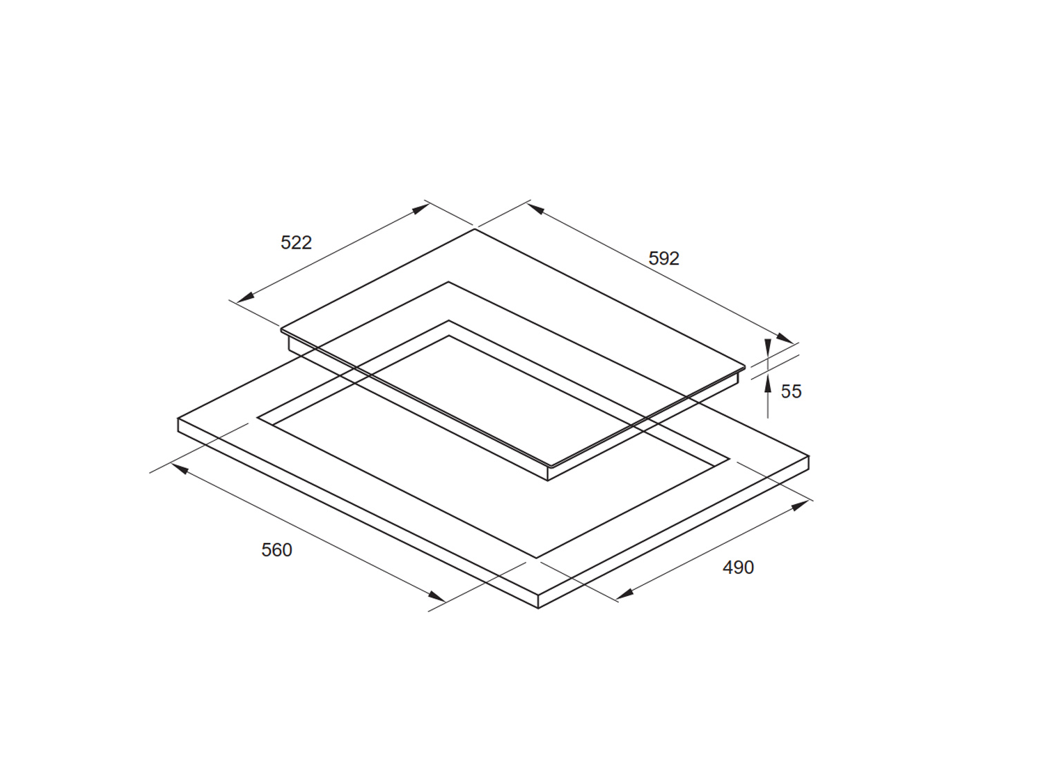 Bếp điện Fagor 3VFT-64AS