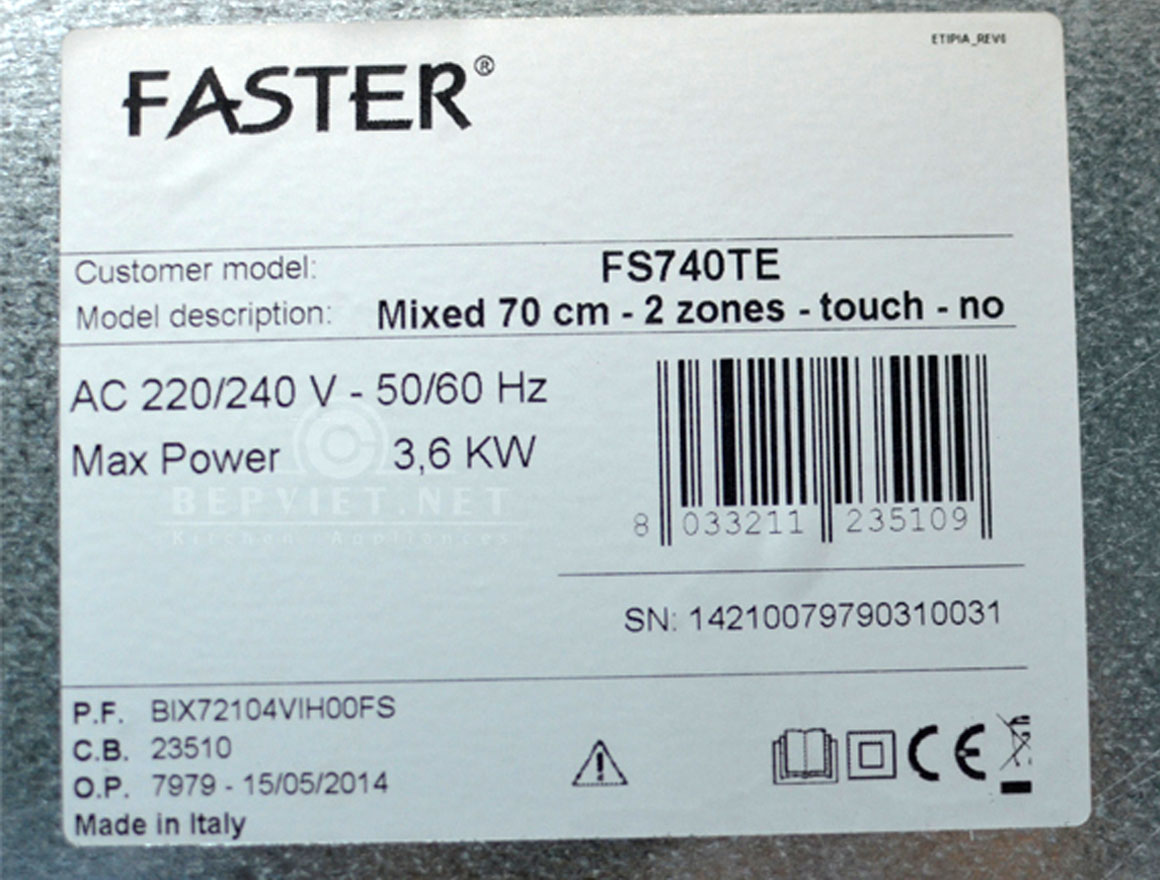 Bếp điện từ Faster FS-740TE