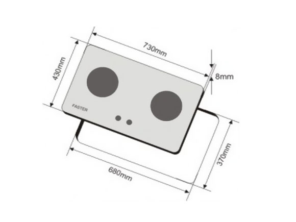 Bếp gas âm Faster FS-217SI