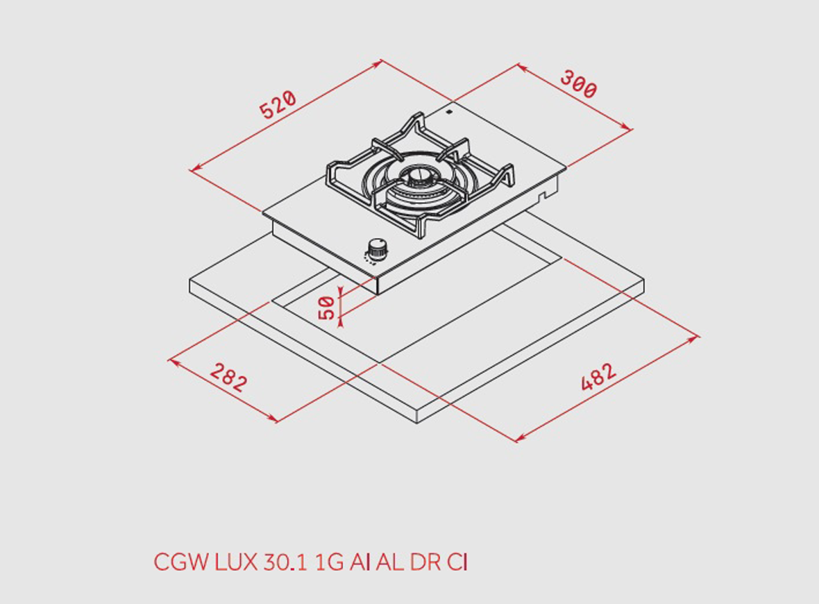 Bếp gas âm Teka CGW LUX 30.1 1G
