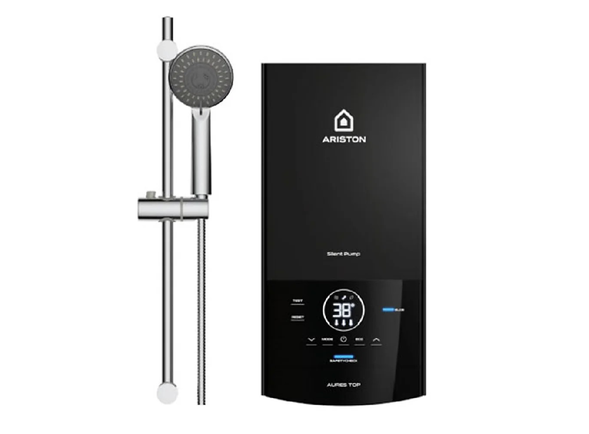Máy nước nóng trực tiếp Ariston AURES TOP 4.5P - CÓ BƠM