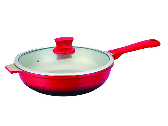 Chảo sâu lòng có vung ELMICH Red Phoenix đáy từ EL7169 28cm
