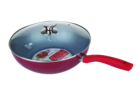 Chảo chống dính Elmich Lilac-EIV431 đáy từ, có vung kính