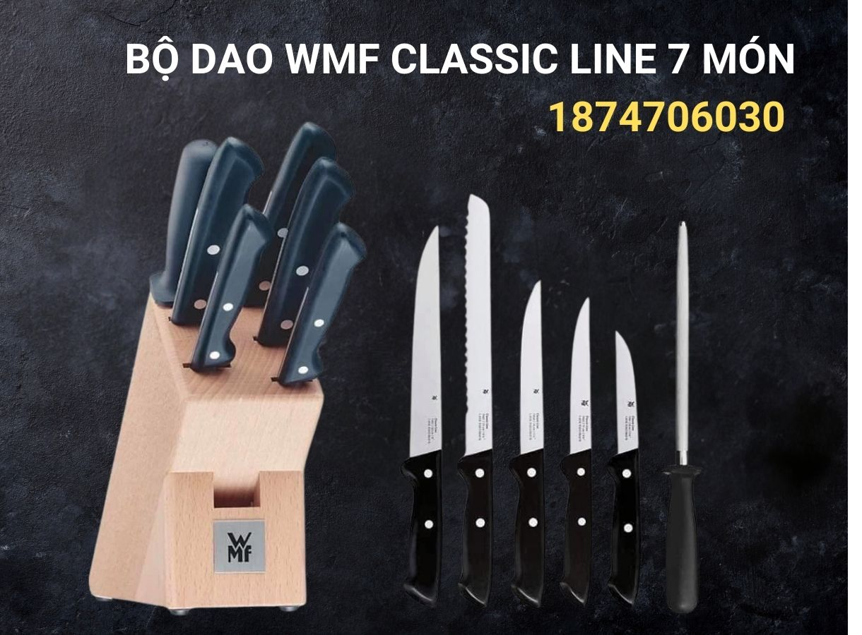 Bộ dao WMF CLASSIC LINE KNIFE BLOCK SET 7-PCS 1874706030