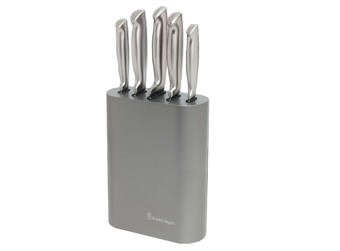 Bộ dao Stanley Rogers 6 món VERTICAL OVAL METALLIC PEWTER