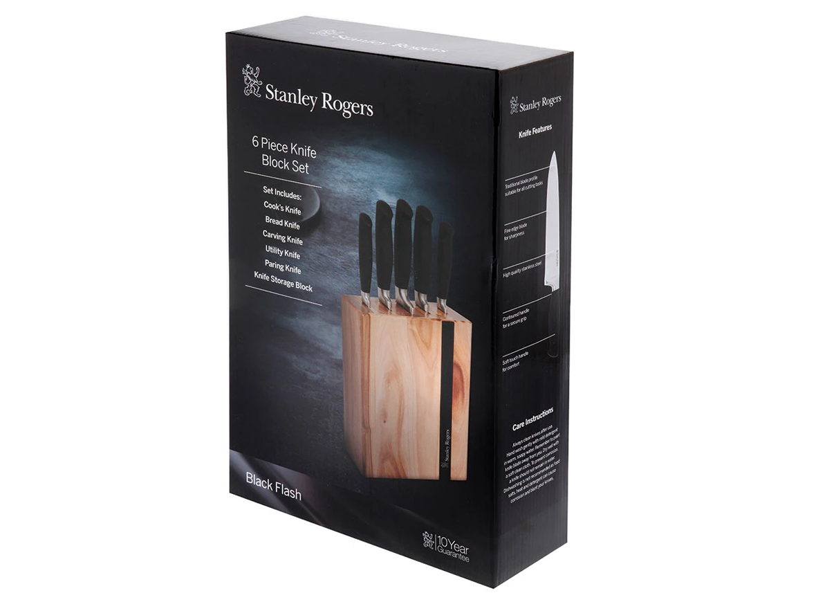 Bộ dao Stanley Rogers 6 món BLACK FLASH