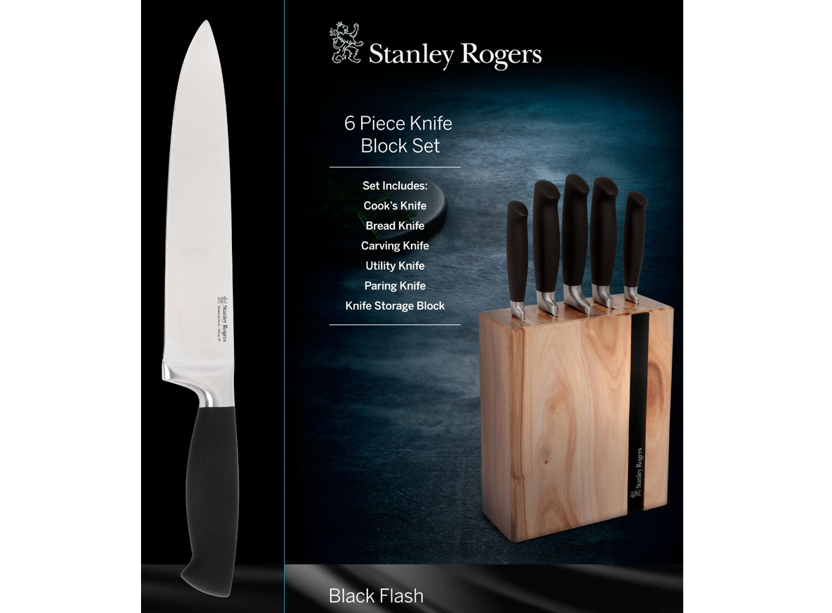 Bộ dao Stanley Rogers 6 món BLACK FLASH