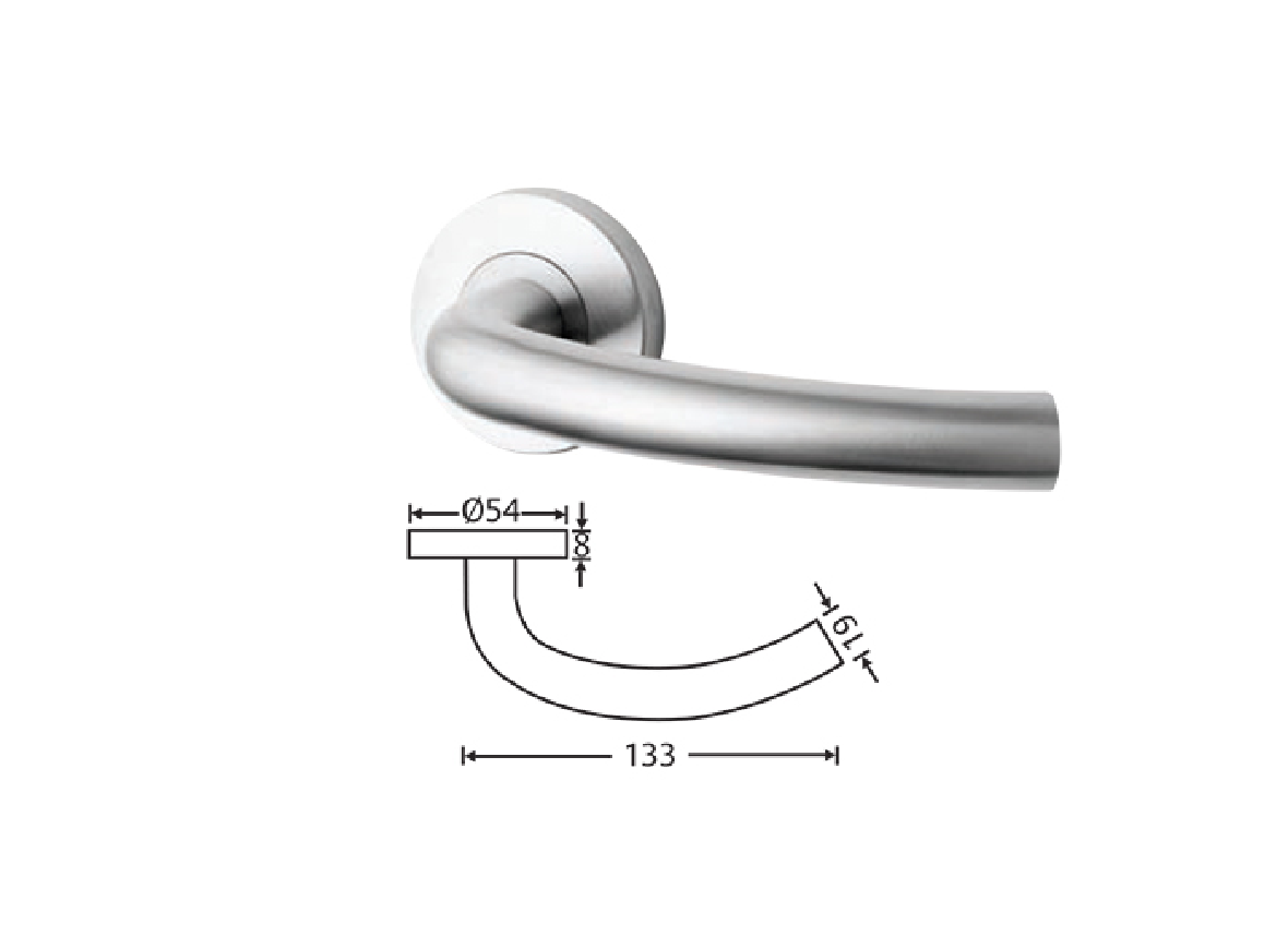 Tay nắm cửa Yale ATL-040 US32D