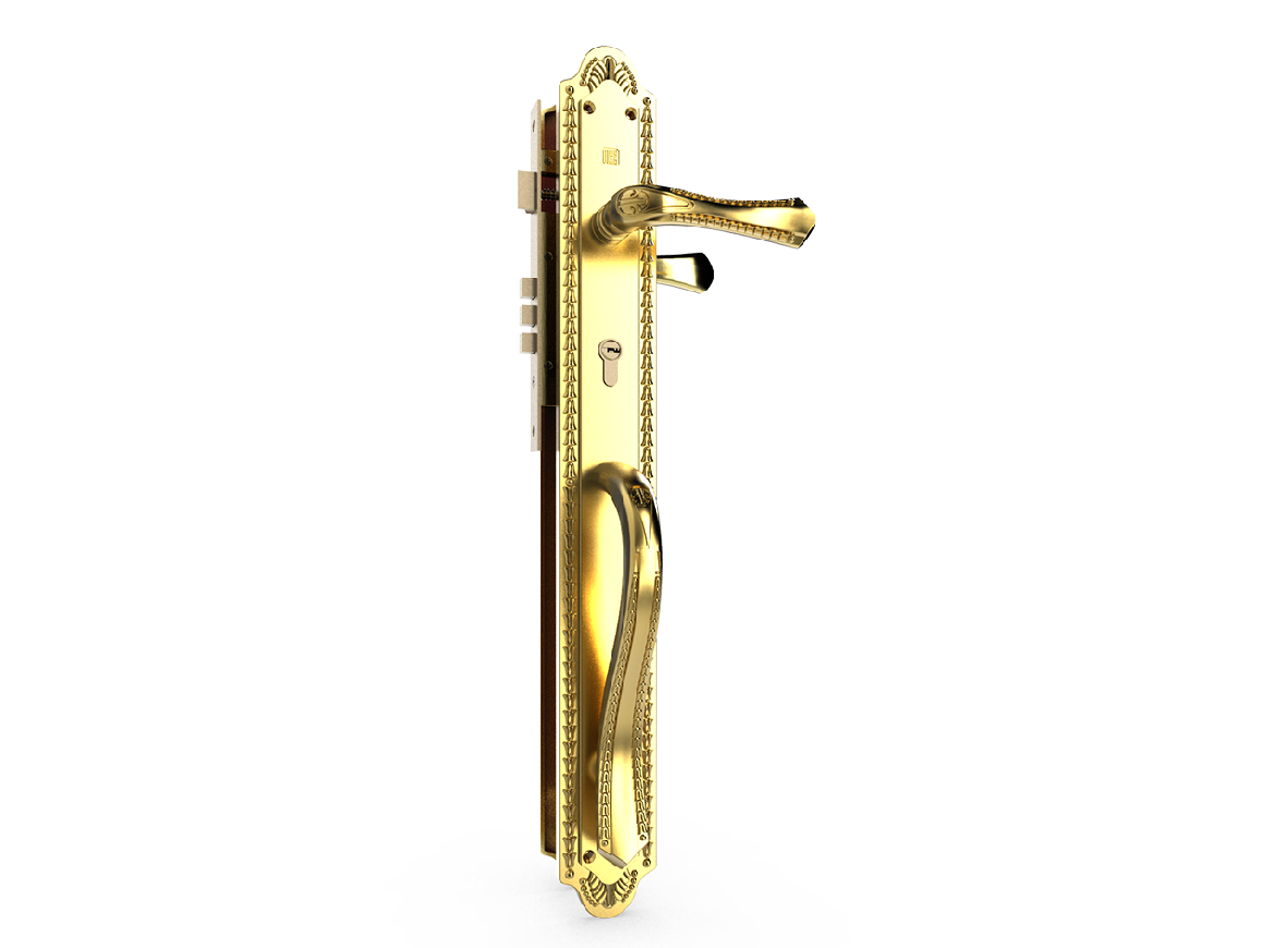 Khóa tay nắm đại sảnh Huy Hoàng HC 8561 PVD GOLD TNHC8561DS-PVDGO