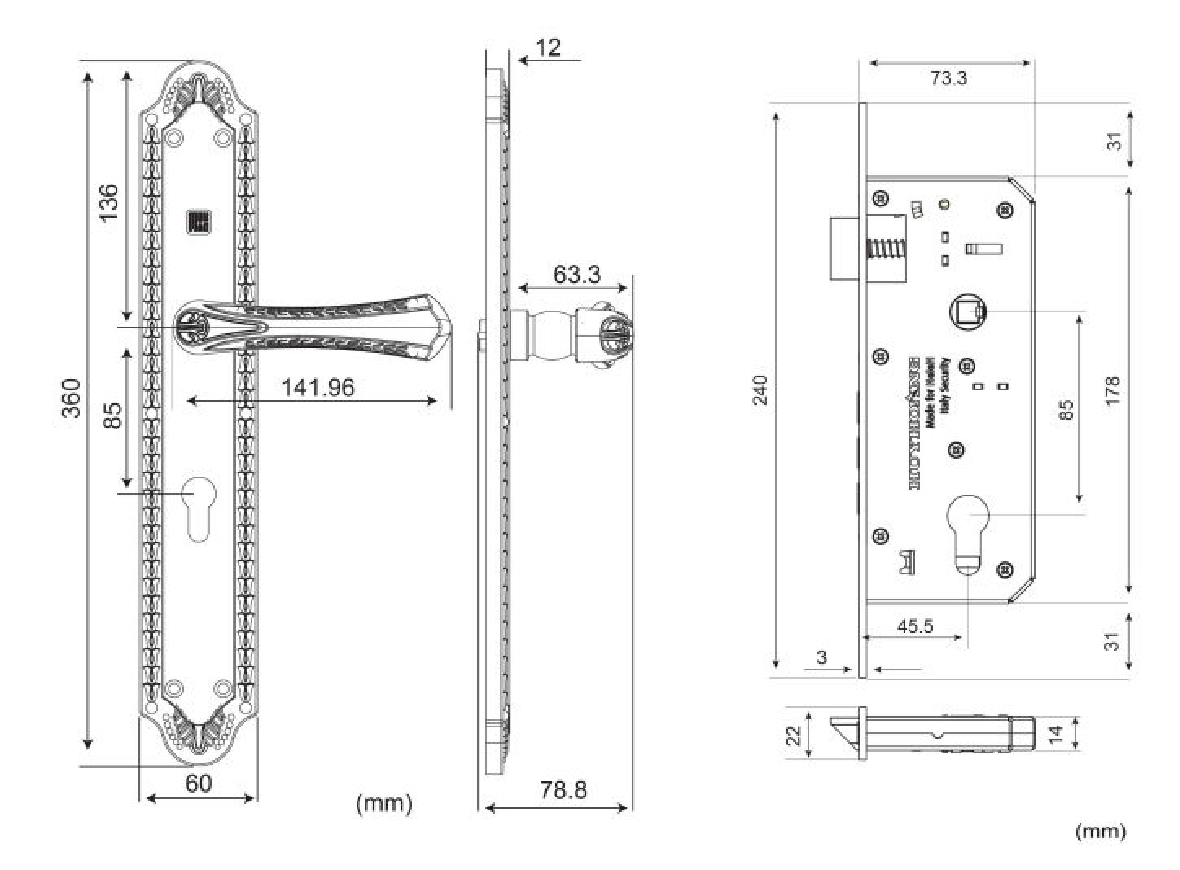 Khóa tay nắm Huy Hoàng HC 8561 ĐẠI PVD TNHC8561D-PVDGO