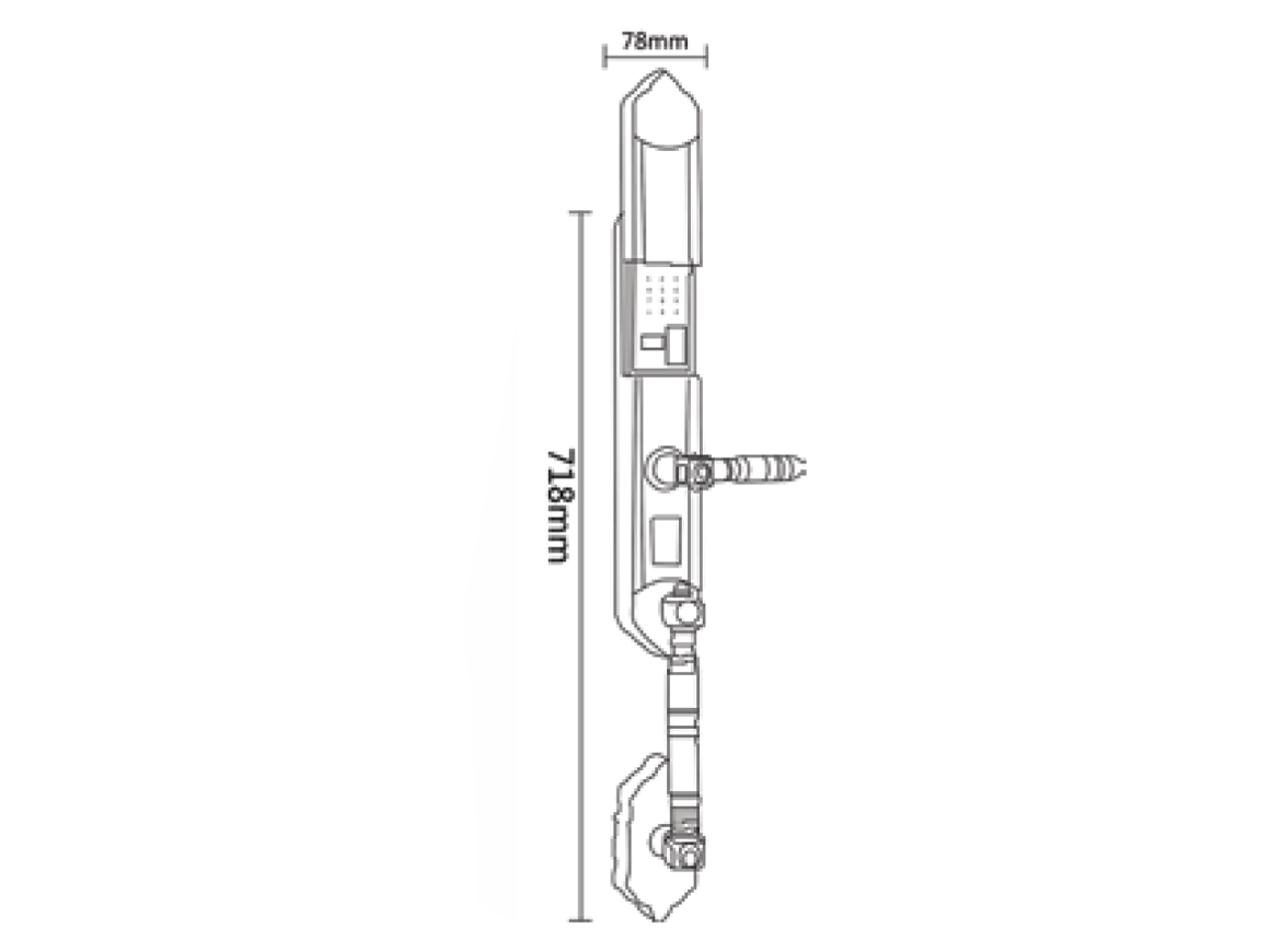 Khóa đại sảnh Hyundai HY-SLC8820 GOLD FACE ID APP