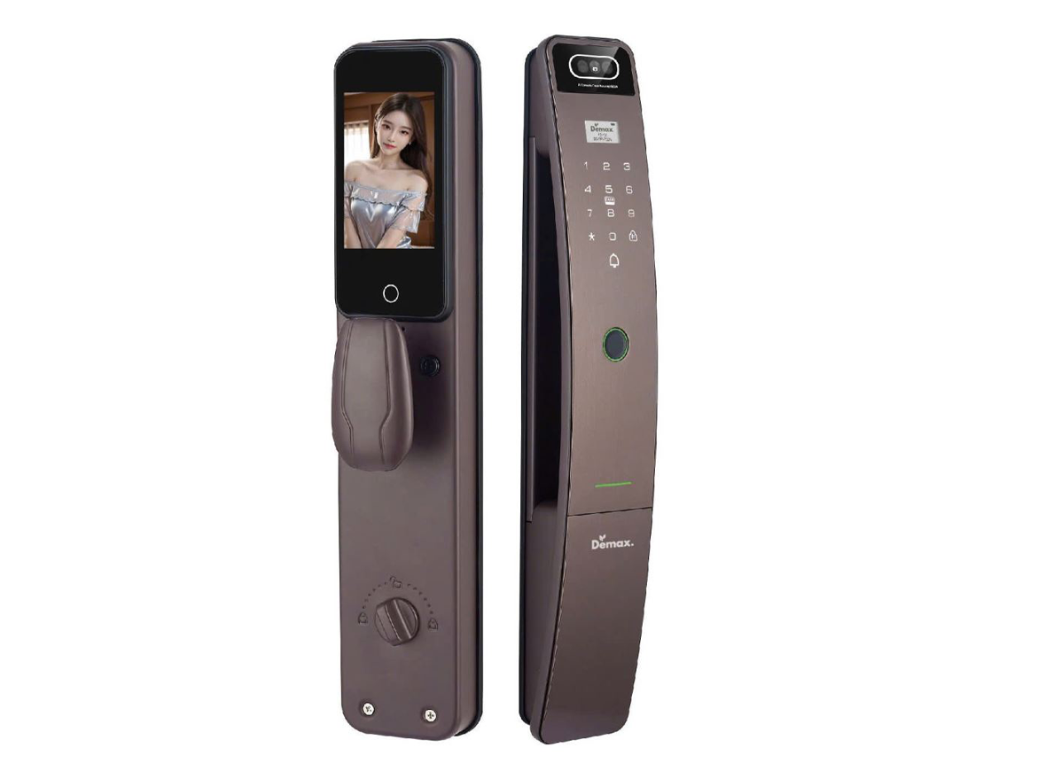 Khóa điện tử nhận diện khuôn mặt Demax EL910 MB FACE ID VIDEO CALL REMOTE  APP WIFI