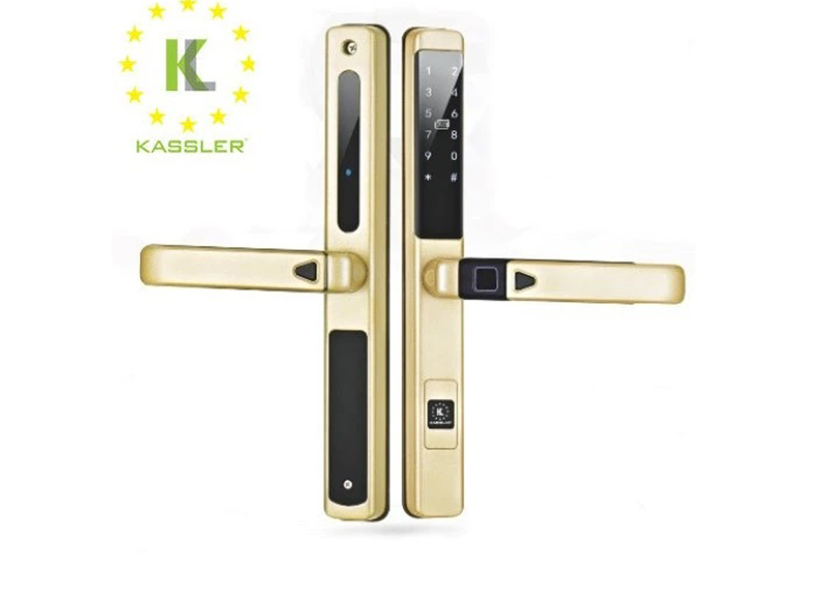 Khóa cửa nhôm Kassler KL-599 SLIDE CHAMPAGNE
