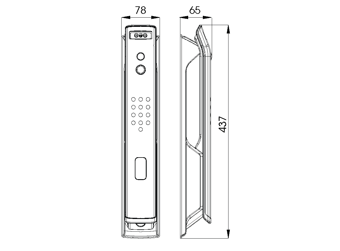 Khóa cửa nhận diện khuôn mặt Demax EL 999 RC ID APP WIFI
