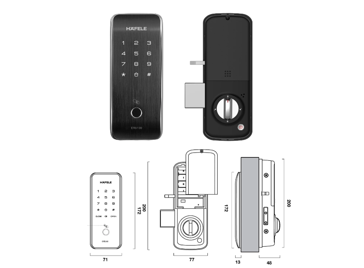 Khóa điện tử Hafele ER5100 912.20.200