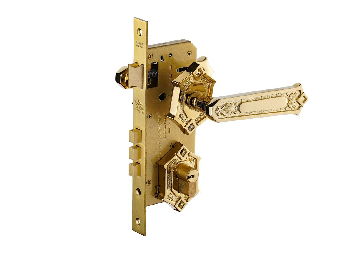 Khóa tay nắm phân thể Huy Hoàng HC 85 KING PVD GOLD TNPTHC85K-PVDGO