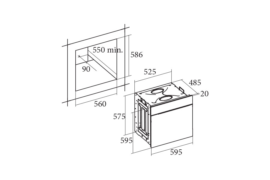 Lò nướng Cata CDP 780 AS WH