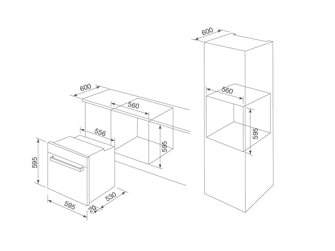 Lò nướng âm tủ Malloca MOV-575ECO