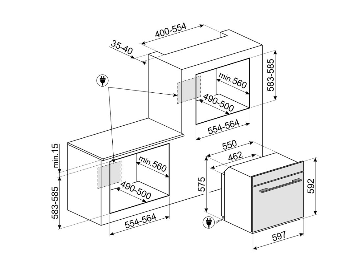 Lò nướng SMEG SF6101TVN1 536.64.841