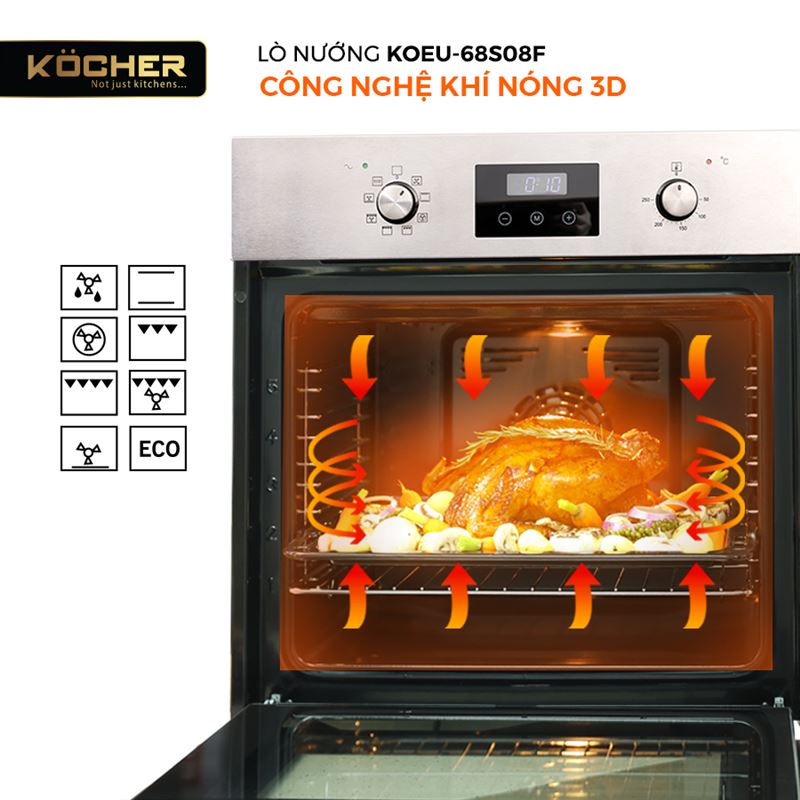 Lò nướng Kocher KOEU 68S08F