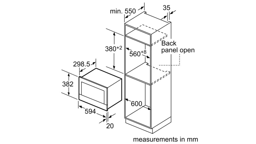 Lò vi sóng Bosch BFL634GB1B (HMH)