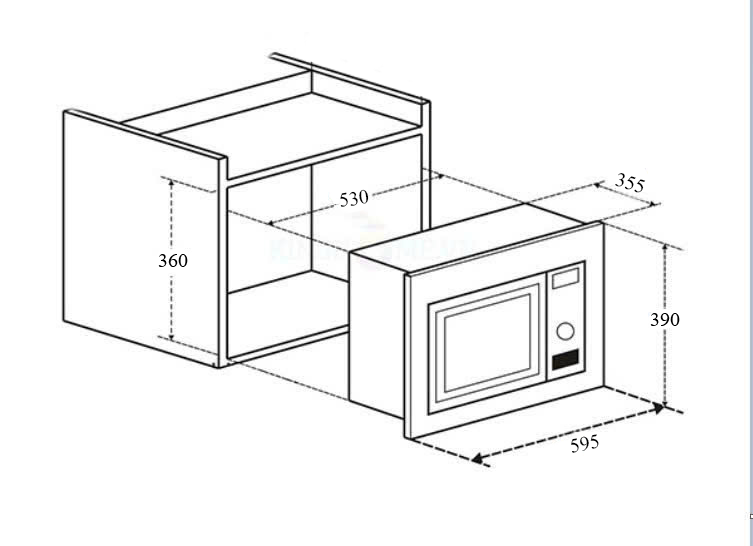 Lò vi sóng có nướng Chefs EH MW801S