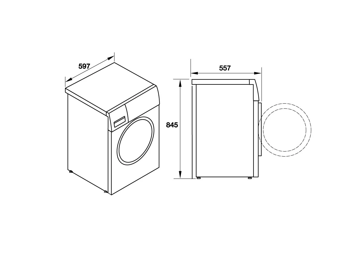 Máy giặt  sấy kết hợp Hafele HWD-F60A 539.96.140