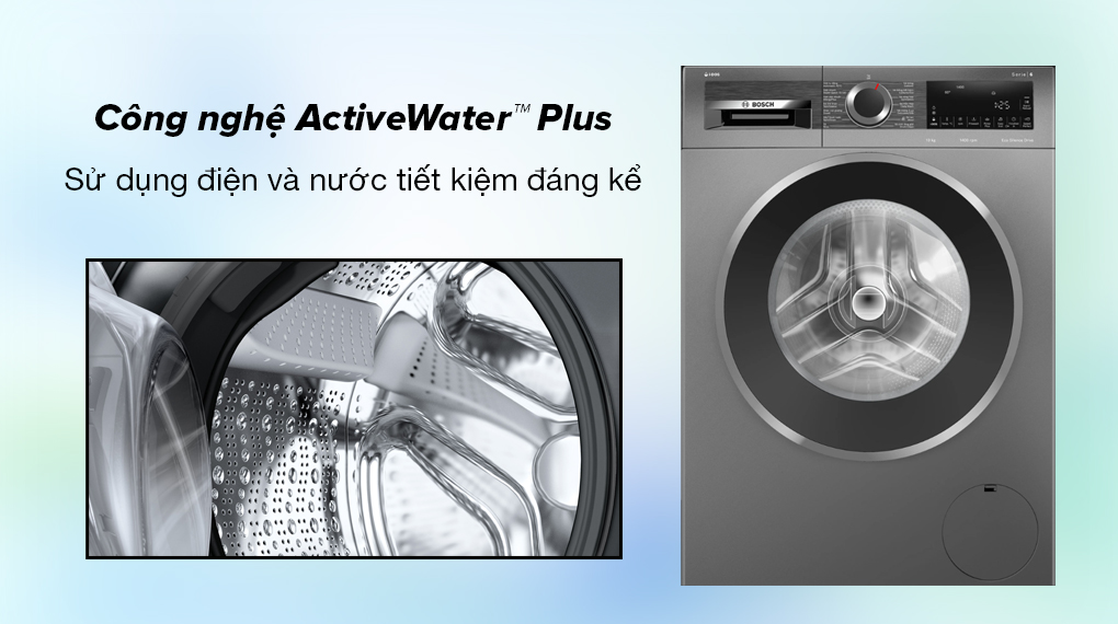 Máy giặt Bosch 10kg WGG254A0VN - Khối lượng giặt 10kg, phù hợp gia đình từ 5 - 6 người Máy giặt Bosch 10kg WGG254A0VN - Khối lượng giặt 10kg, phù hợp gia đình từ 5 - 6 người