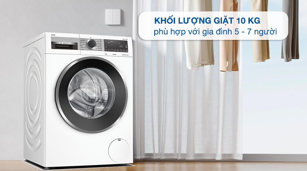 Máy giặt Bosch 10 kg WGG254A0SG - Khối lượng giặt Máy giặt Bosch 10 kg WGG254A0SG - Khối lượng giặt