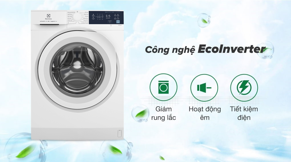 Máy giặt Electrolux Inverter 10 kg EWF1024D3WB - Động cơ - Công nghệ tiết kiệm điện Máy giặt Electrolux Inverter 10 kg EWF1024D3WB - Động cơ - Công nghệ tiết kiệm điện