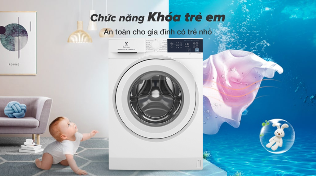 Máy giặt Electrolux Inverter 10 kg EWF1024D3WB - Tiện ích Máy giặt Electrolux Inverter 10 kg EWF1024D3WB - Tiện ích