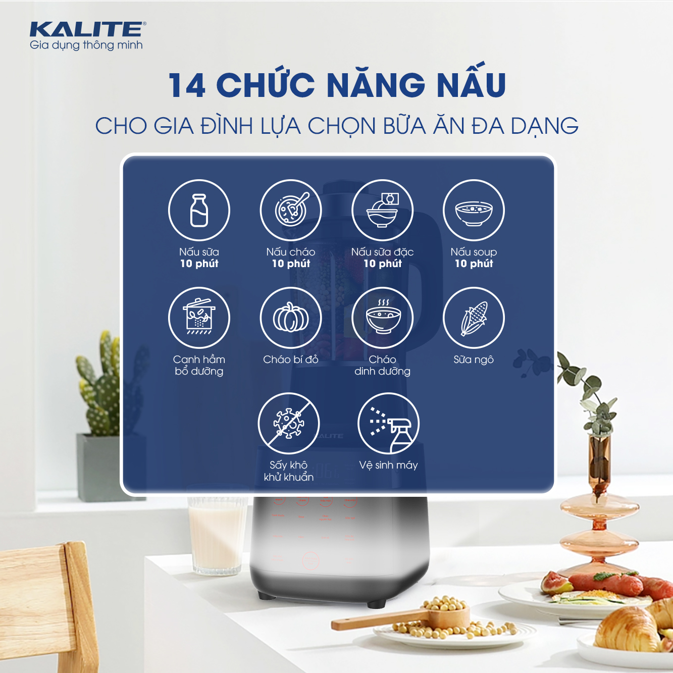 Máy làm sữa hạt KALITE KL990P