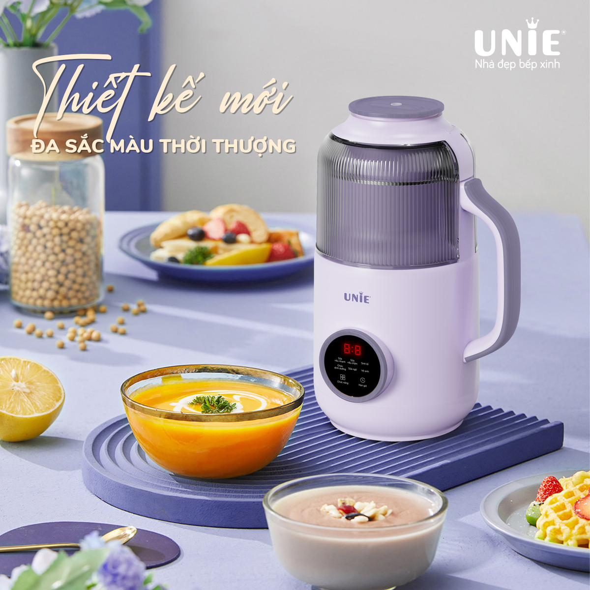 Máy làm sữa hạt UNIE UMB09