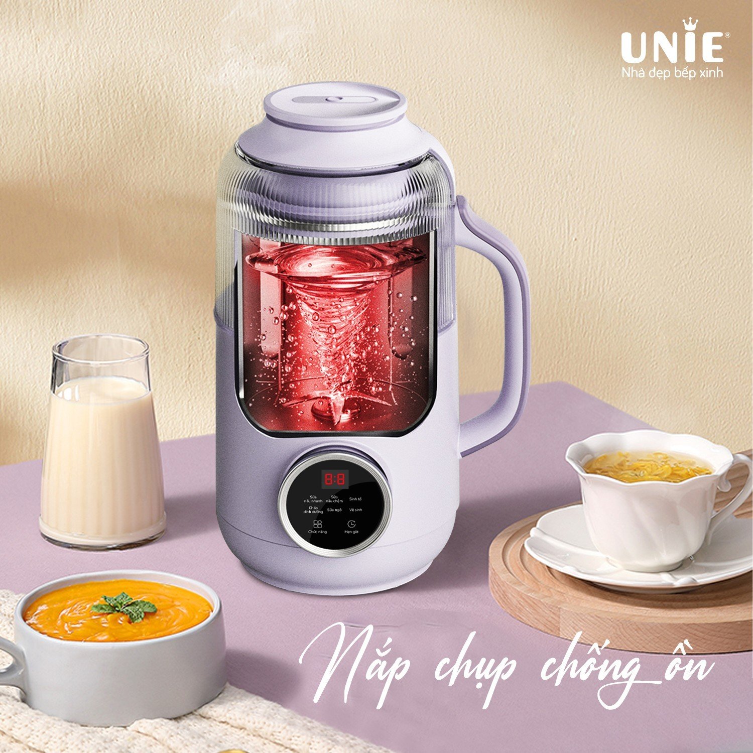 Máy làm sữa hạt UNIE UMB09