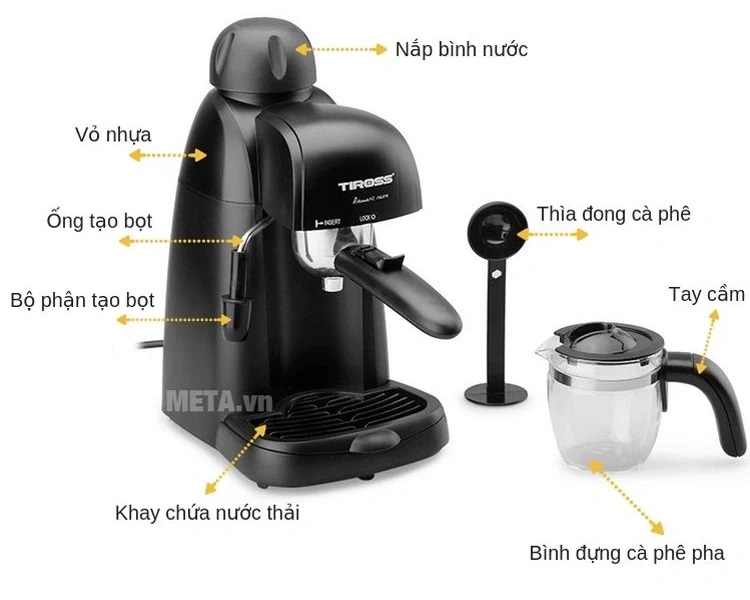 Máy pha cà phê Espresso Tiross TS620