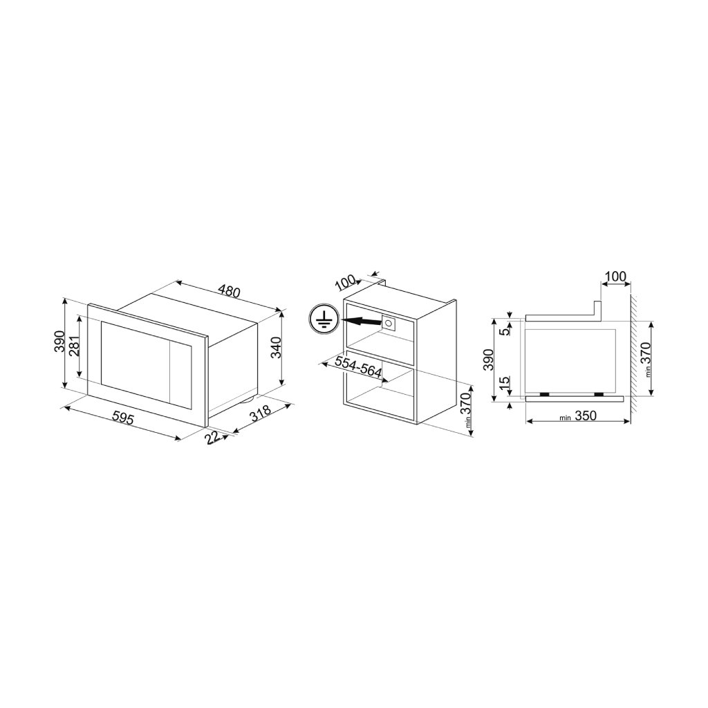 Máy pha cà phê lắp âm SMEG CMS4604NR 536.54.079