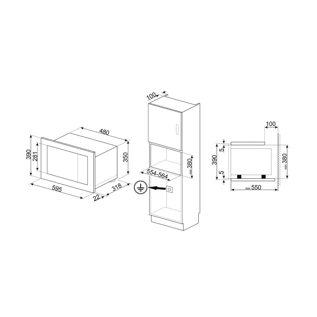 Máy pha cà phê lắp âm SMEG CMS4604NR 536.54.079