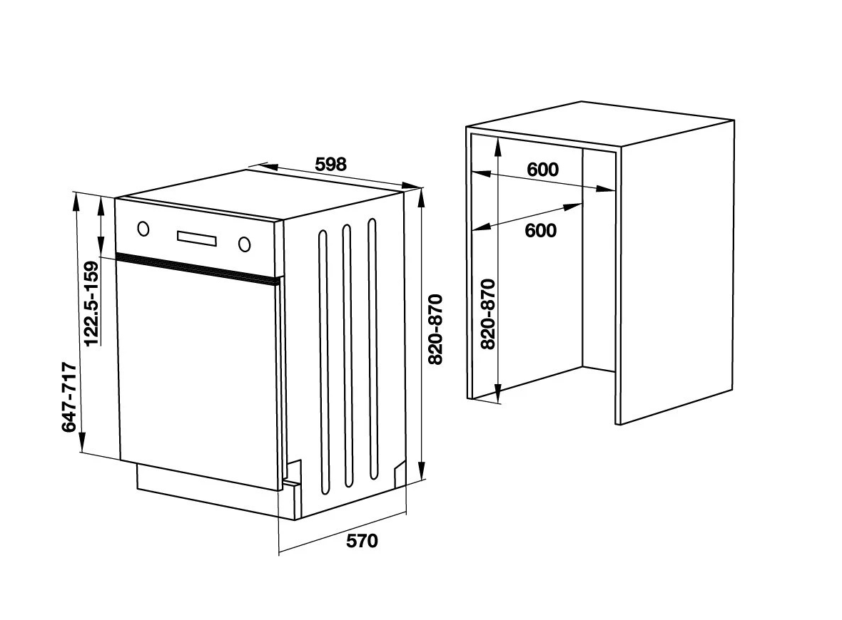 Máy rửa bát Hafele HDW-HI60C 533.23.120