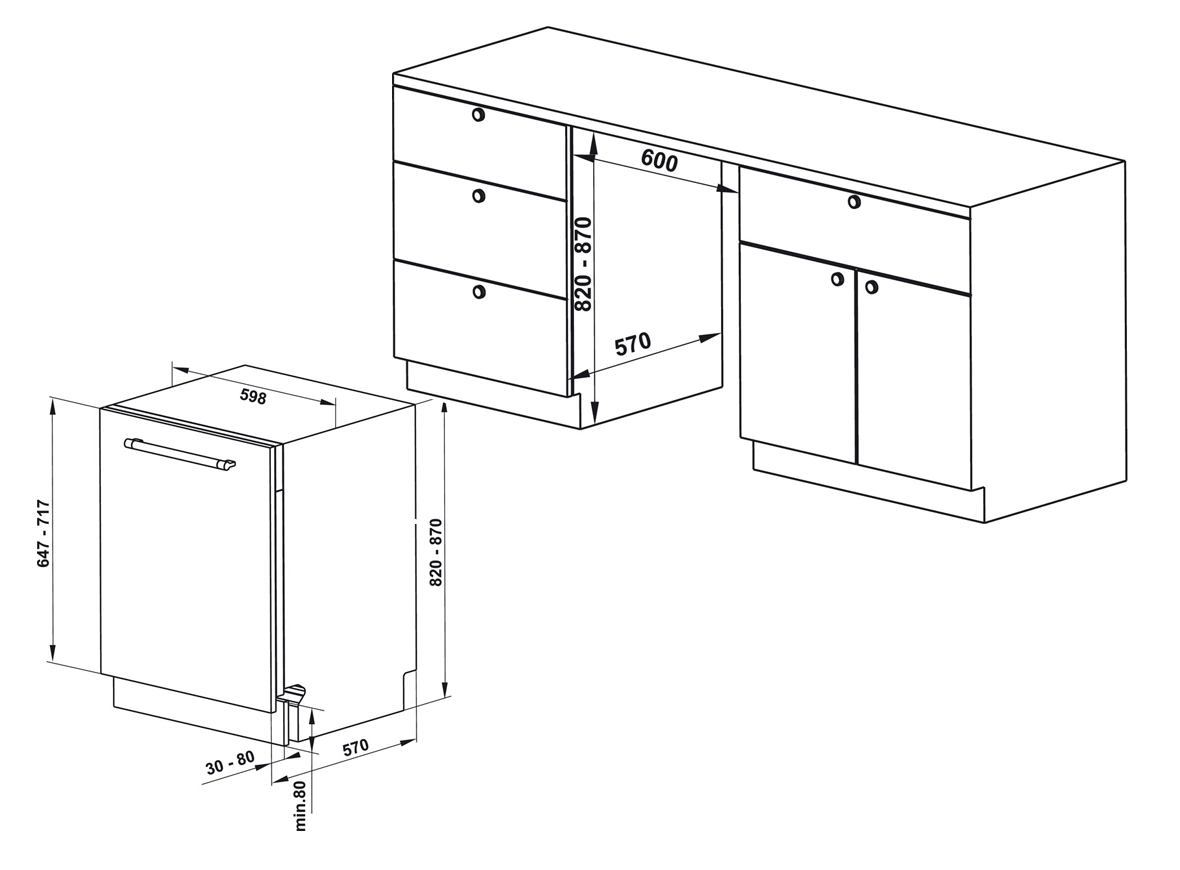 Máy rửa bát Hafele HDW-FI60D 533.23.320