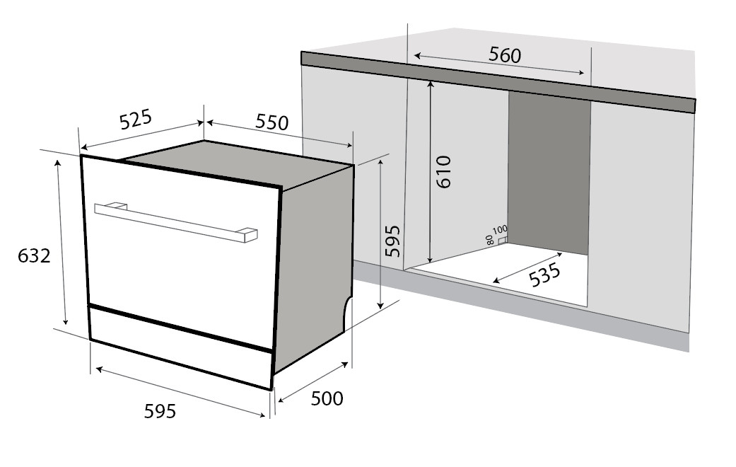 Máy rửa chén KAFF KF-BISMS8 Plus