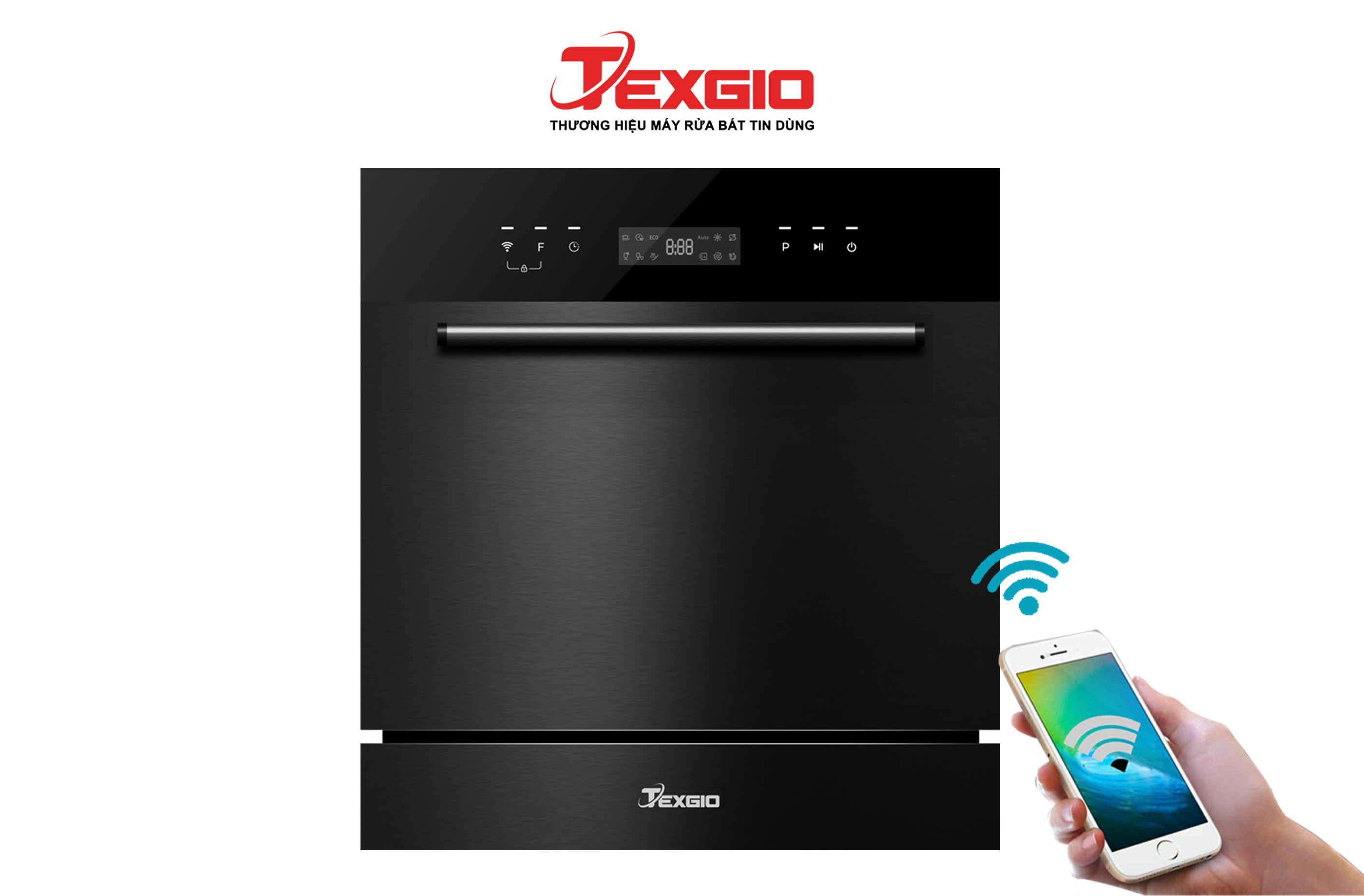 Máy rửa bát Texgio TGWF98SB