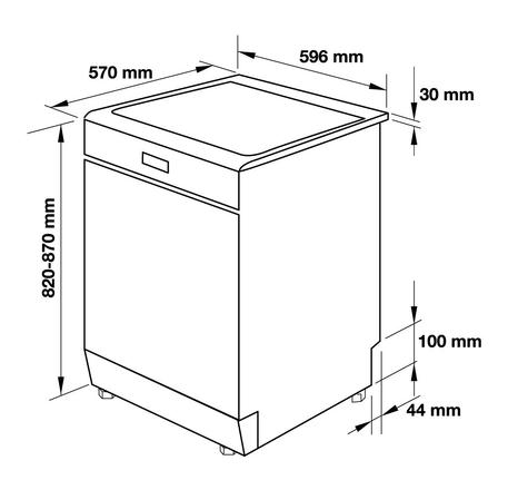 Máy rửa bát Hafele HDW-F60C 533.23.200