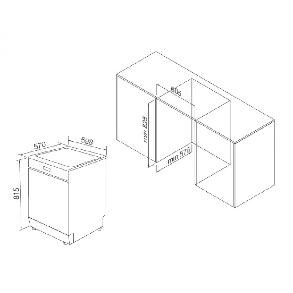 Máy rửa bát Malloca WQP12-J7309E E5