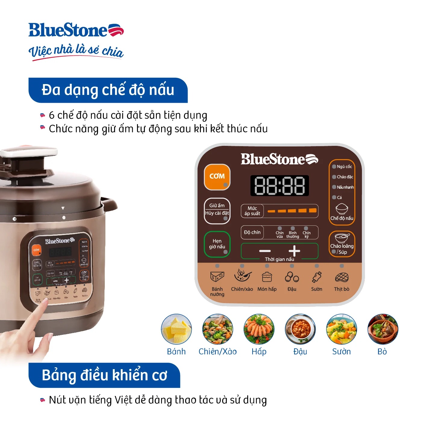 Nồi áp suất BlueStone PCB-5748