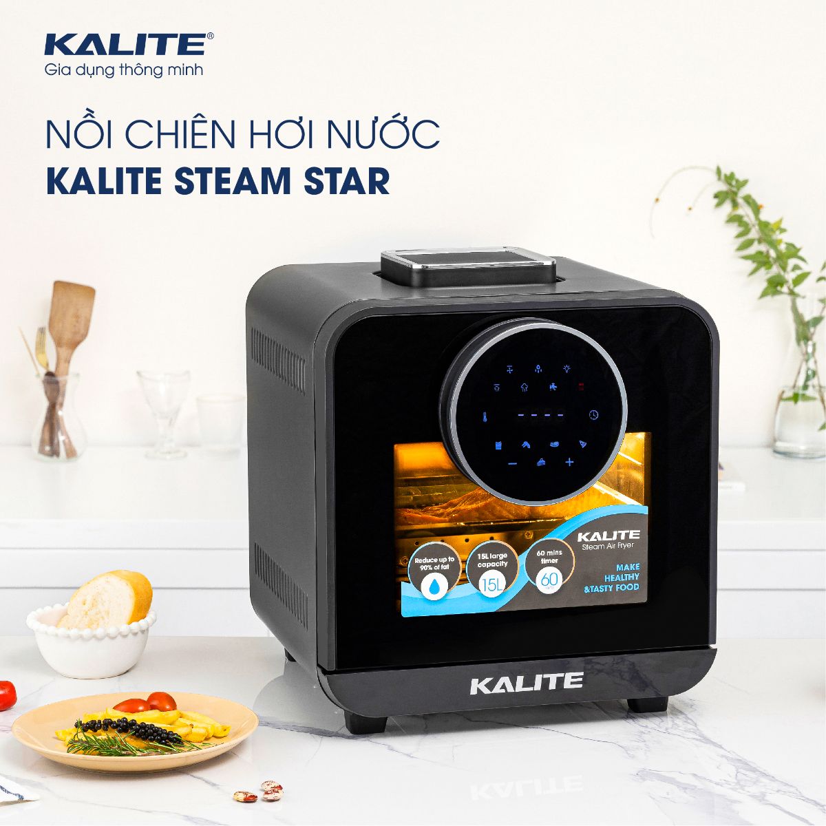 Nồi chiên hơi nước KALITE STEAM STAR