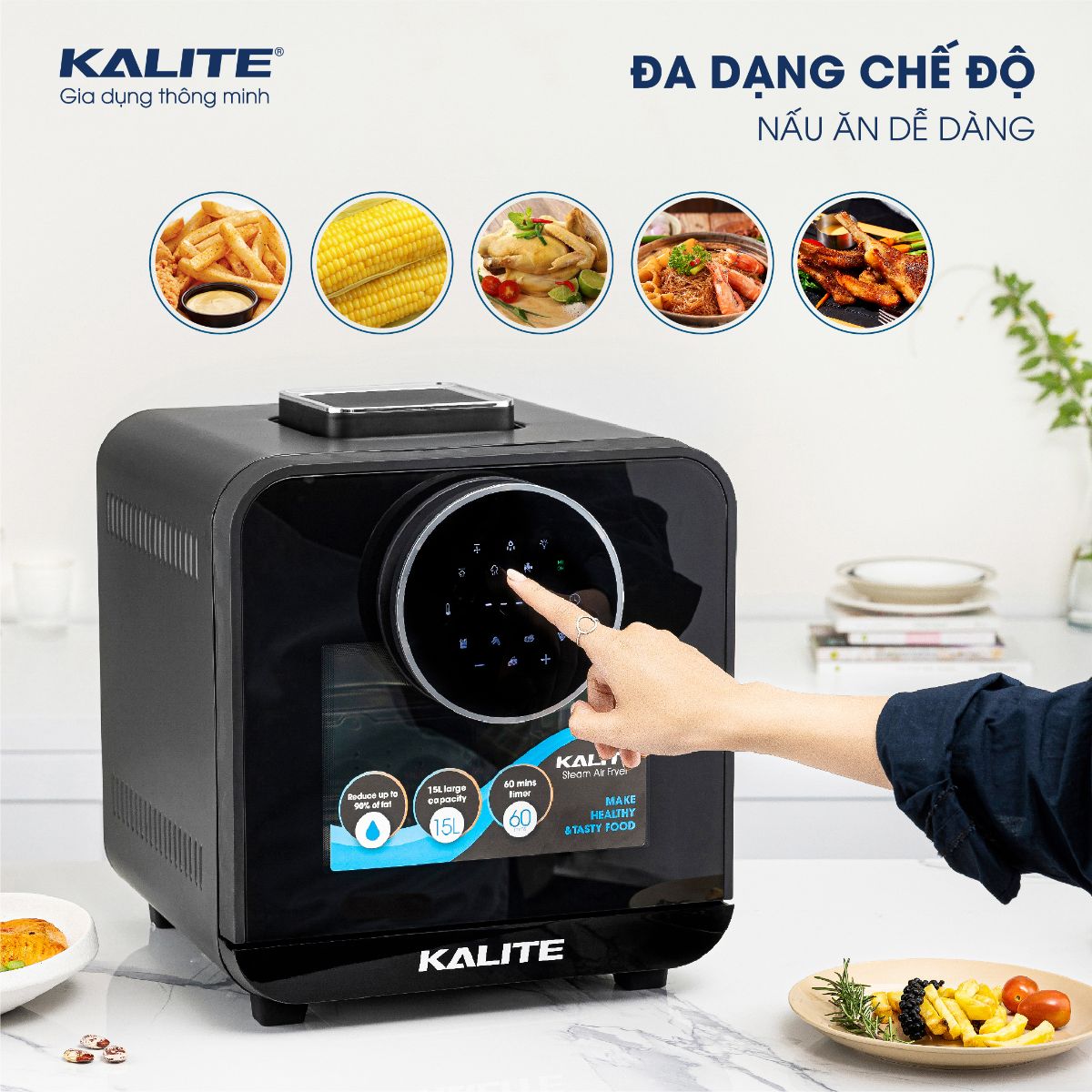 Nồi chiên hơi nước KALITE STEAM STAR