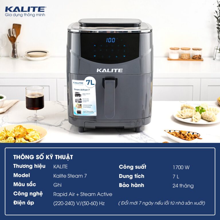 Nồi chiên hơi nước KALITE STEAM 7