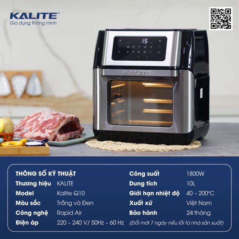 Nồi chiên không dầu KALITE Q10