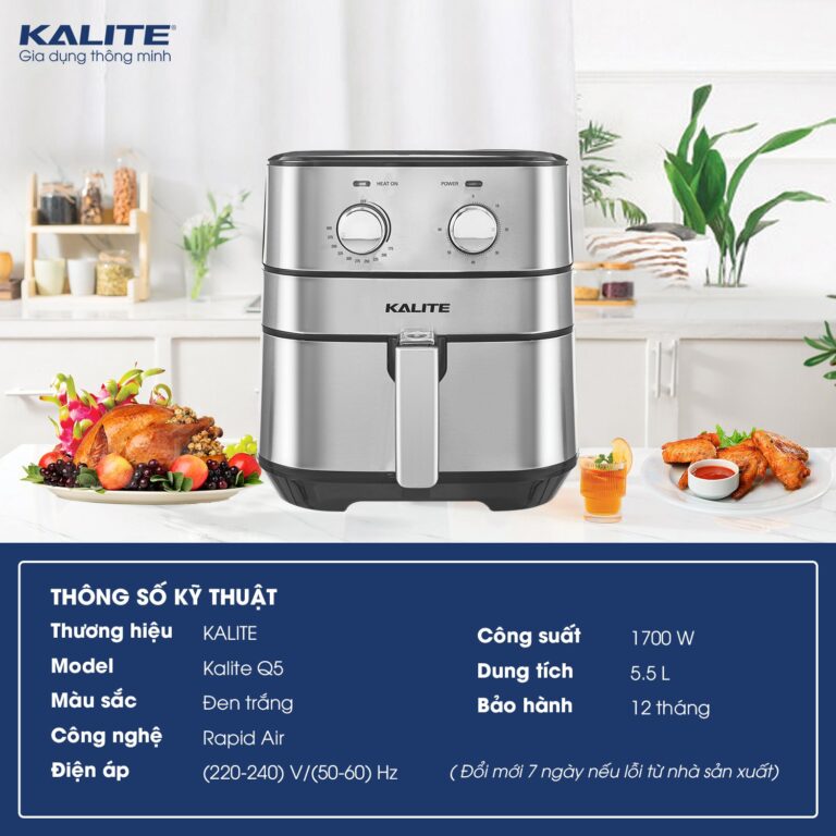 Nồi chiên không dầu KALITE Q5